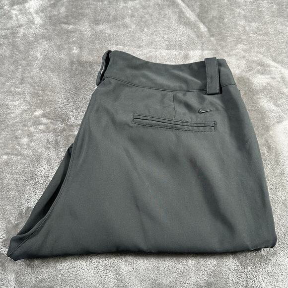 Nike Pants Womens 14 Black Golf Tour Performance Dri Fit Straight Leg Cropped‎ - Picture 10 of 11